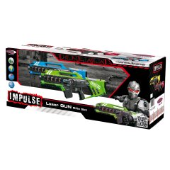 Impulse Laser Gun Rifle Set azul/verde