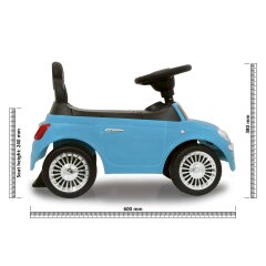 Correpasillo Fiat 500 azul 2en1