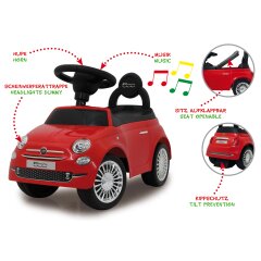 Correpasillo Fiat 500 rojo 2en1
