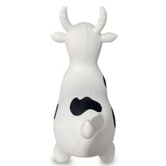 Animal rebondissante vache blanc/noir avec pompe