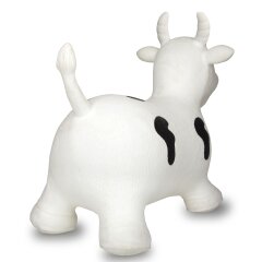 Animal saltarín Vaca HoppyDoo blanco/ negro con bomba
