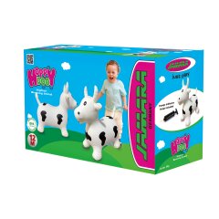 Bouncing Animal  Cow white/black with pump