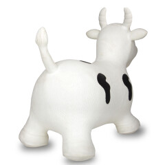 Bouncing Animal  Cow white/black with pump