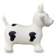 Animal saltarín Vaca HoppyDoo blanco/ negro con bomba