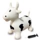 Animal saltarín Vaca HoppyDoo blanco/ negro con bomba
