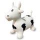 Animal saltarín Vaca HoppyDoo blanco/ negro con bomba