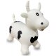 Bouncing Animal Cow HoppyDoo white/black with pump
