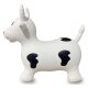 Bouncing Animal Cow HoppyDoo white/black with pump