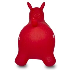 Animal rebondissante cheval rouge avec pompe