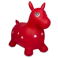 Animal rebondissante cheval rouge avec pompe