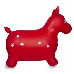 Animal saltarín Caballo HoppyDoo rojo con bomba