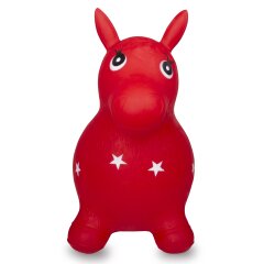 Animal saltarín Caballo HoppyDoo rojo con bomba