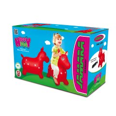 Animal saltarín Caballo HoppyDoo rojo con bomba