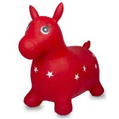 Animal saltarín Caballo HoppyDoo rojo con bomba