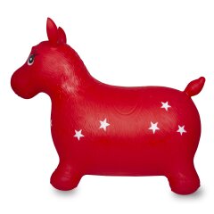 Animal saltarín Caballo HoppyDoo rojo con bomba