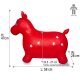 Animal saltarín Caballo HoppyDoo rojo con bomba