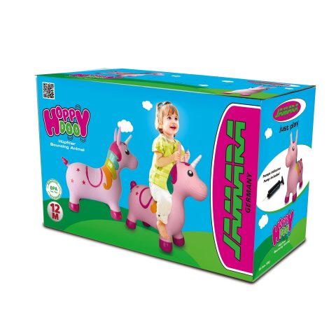 Hpftier Einhorn bunt mit Pumpe