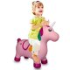 Animal rebondissante licorne multicolore avec pompe