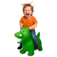 Bouncing Animal Dragon HoppyDoo green with pump