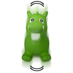 Bouncing Animal Dragon HoppyDoo green with pump