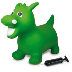 Bouncing Animal Dragon HoppyDoo green with pump
