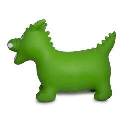 Bouncing Animal Dragon HoppyDoo green with pump