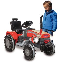 Ride-on tracteur Power Drag rouge 12V