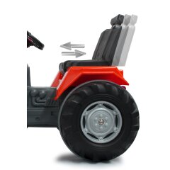 Ride-on Trattore Power Drag rosso 12V