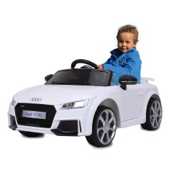 Ride-on Audi TT RS bianco 12V