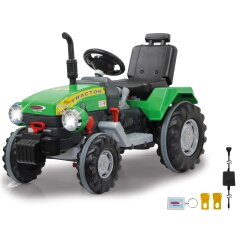 Ride-on tracteur Power Drag vert 12V