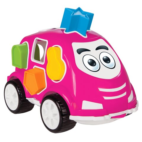 Voiture á forme Jeu éducatif rose vif