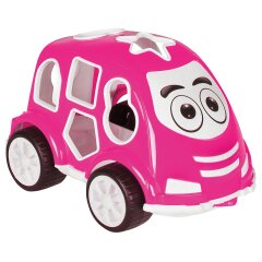 Juego educativo Coche con formas fucsia