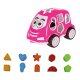 Juego educativo Coche con formas fucsia