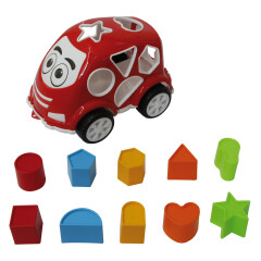 Gioco educativo Auto con formine rosso