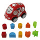 Juego educativo Coche con formas rojo