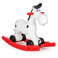 Cavallo a dondolo Bob Gallop bianco/rosso