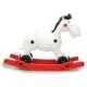 Cavallo a dondolo Bob Gallop bianco/rosso