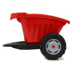 Anhänger Ride-on rot für Traktor Strong Bull