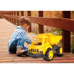 Coche arenero Dump Truck XL amarillo