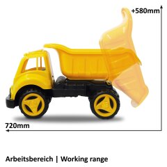 Sandkastenauto Dump Truck XL gelb