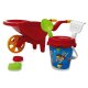 Sandbox Set with wheelbarrow red 6-part