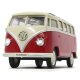 VW T1 Bus Diecast 1:24 rojo con LED sonido y Pullback Motor