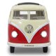 VW T1 Bus Diecast 1:24 rojo con LED sonido y Pullback Motor