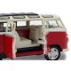 VW T1 Bus Diecast 1:24 rojo con LED sonido y Pullback Motor