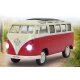 VW T1 Bus Diecast 1:24 rojo con LED sonido y Pullback Motor