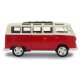 VW T1 Bus Diecast 1:24 rojo con LED sonido y Pullback Motor