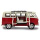 VW T1 Bus Diecast 1:24 rojo con LED sonido y Pullback Motor