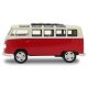 VW T1 Bus Diecast 1:24 rosso con LED suono e retrocarica