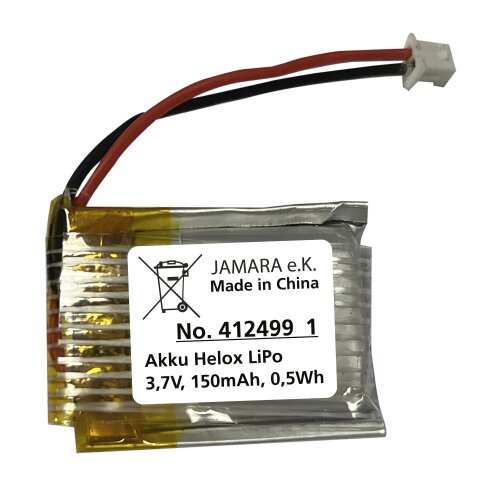 Akku Helox Lipo 3,7V 150mAh 0,55Wh