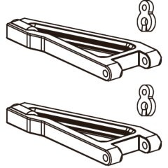 Brazo transversal BL8 arriba delante 2pz izquierda/derecha